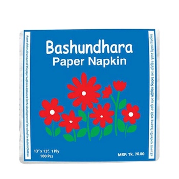 Bashundhara Napkin Tissue 100 Pcs
