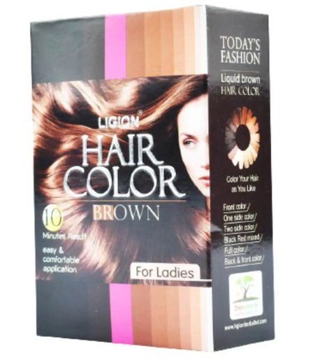 Ligion Hair Color Brown For Ladies 30 ml