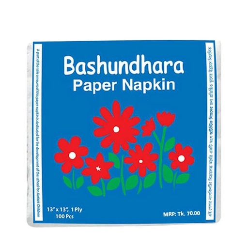 Bashundhara Napkin Tissue 100 Pcs