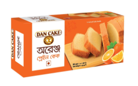 Dan Cake Orange Plain Cake 180 gm