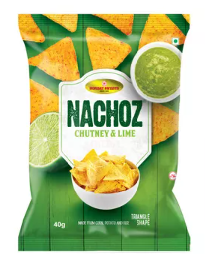Bombay Sweets Nachoz Chutney &amp; Lime Chips 32 gm